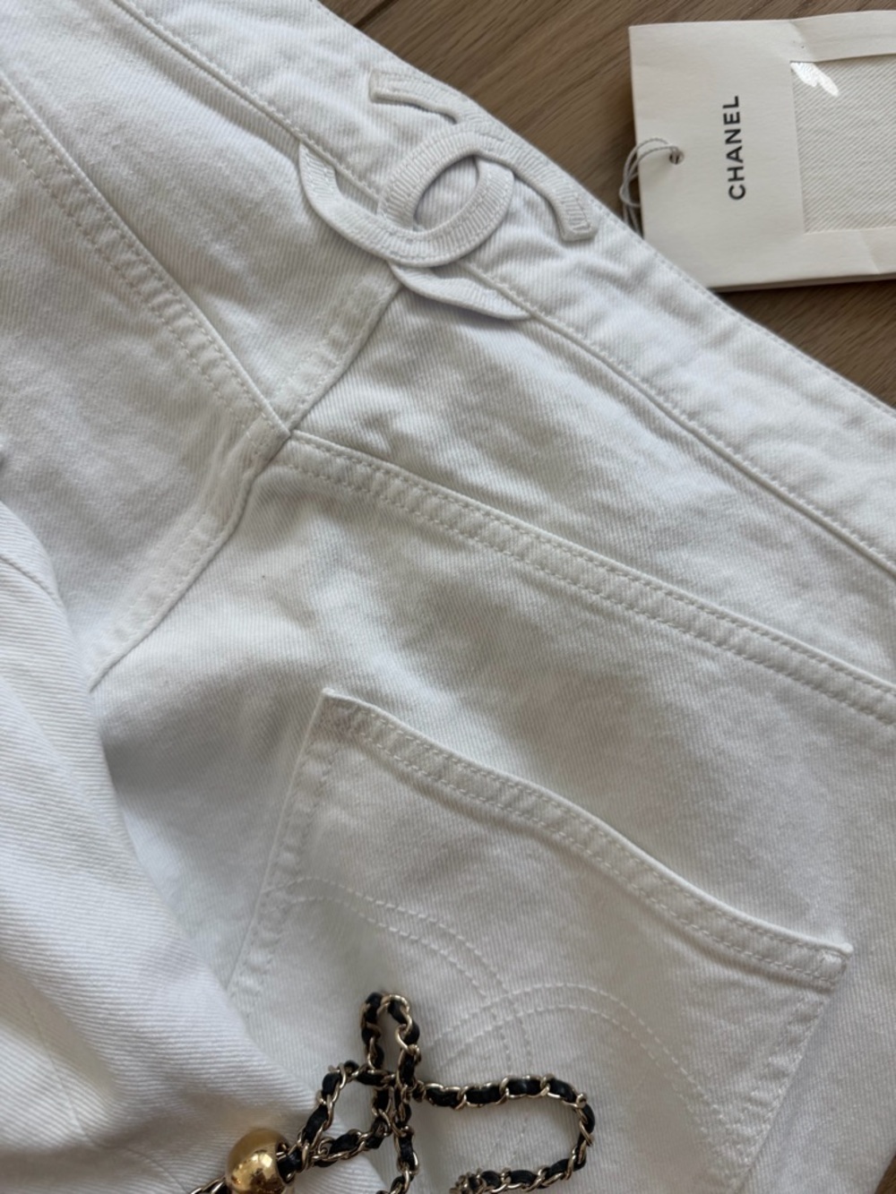 Authentic sold out turn key CHANEL Jeans New with tags
